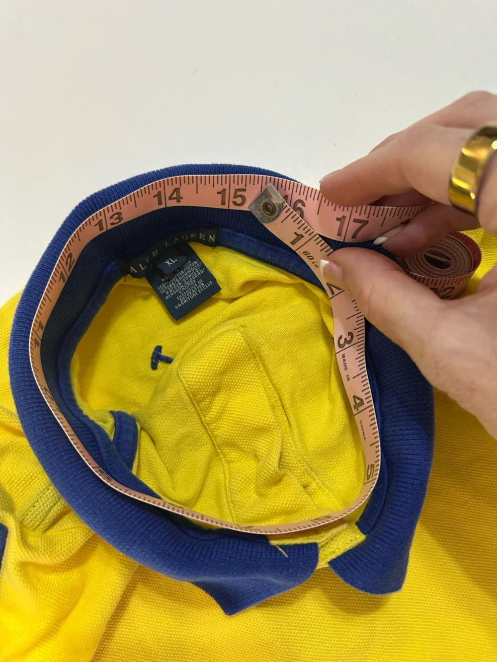 POLO RALPH LAUREN DOG POLO SHIRT XL YELLOW BLUE BIG PONY PET APPAREL - Picture 8 of 10